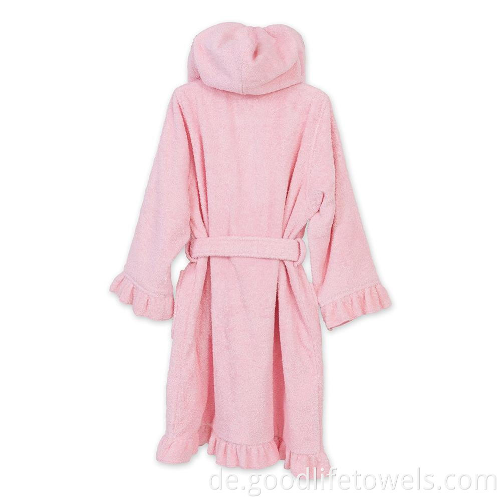 Cotton Kids Bathrobe With Bottom Swing